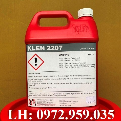 Klen 2207 - Hóa chất làm sạch kim loại dạng kem