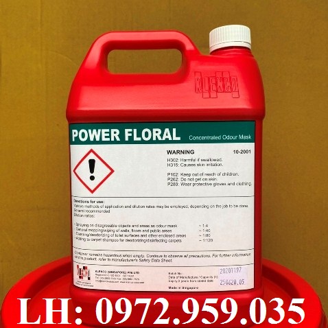 Nước lau sàn diệt khuẩn khử mùi hôi Power Floral