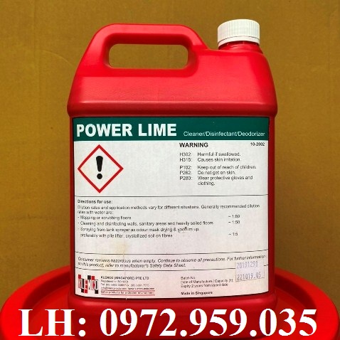 Power lime - Nước lau sàn bệnh viện khử trùng diệt khuẩn